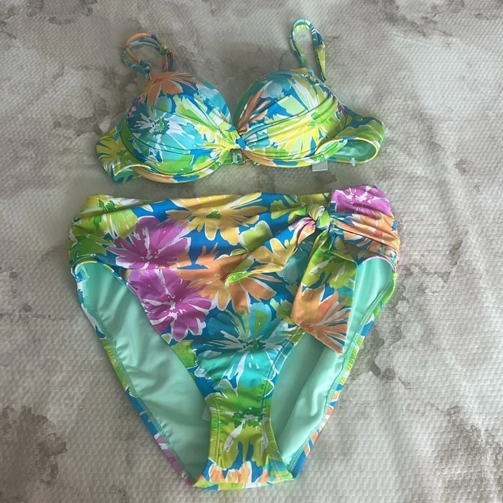 Bleu Rod Beattie Spring It On Bikini Swimsuit Size 8 - Picture 6 of 9